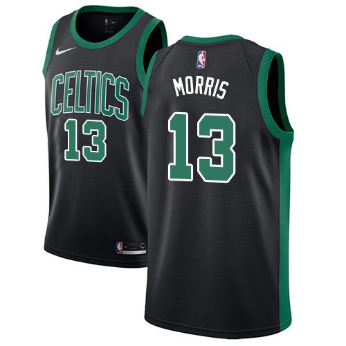Men Boston Celtics 13 Marcus Morris Black Swingman Edition NBA Jersey